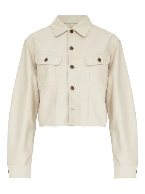 Maison Margiela cropped denim jacket Neutrals S51AM0507M35539