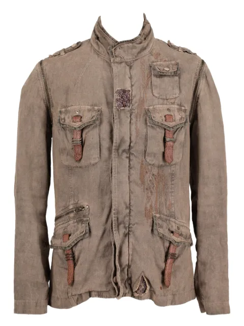 Vintage distressed vest Green CVU2410575
