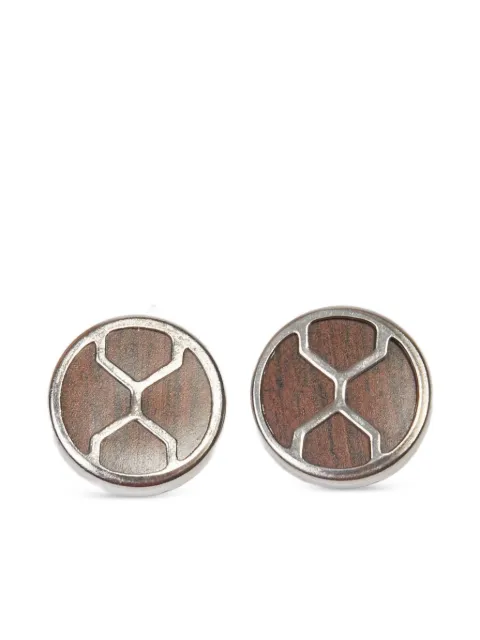 Thierry Mugler Pre-Owned round clip-on earrings Brown W22033014