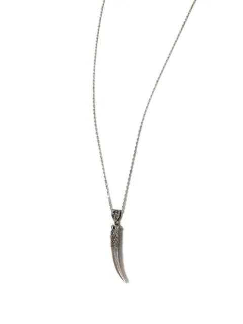 Jean Paul Gaultier Pre-Owned horn-shaped necklace Silver W22062136