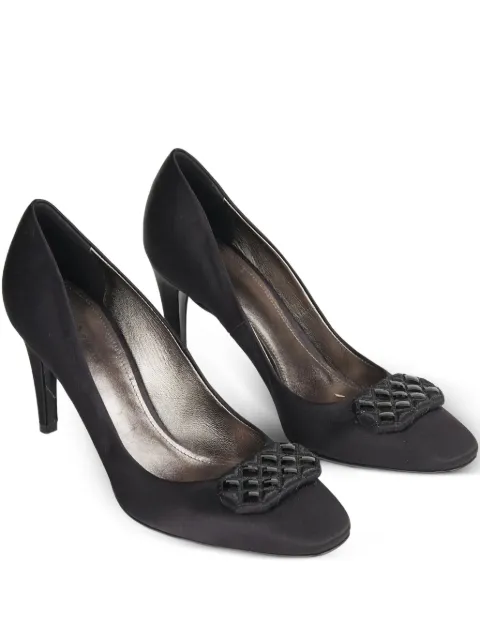 Bottega Veneta Pre-Owned 80mm leather pumps Black CVM17624