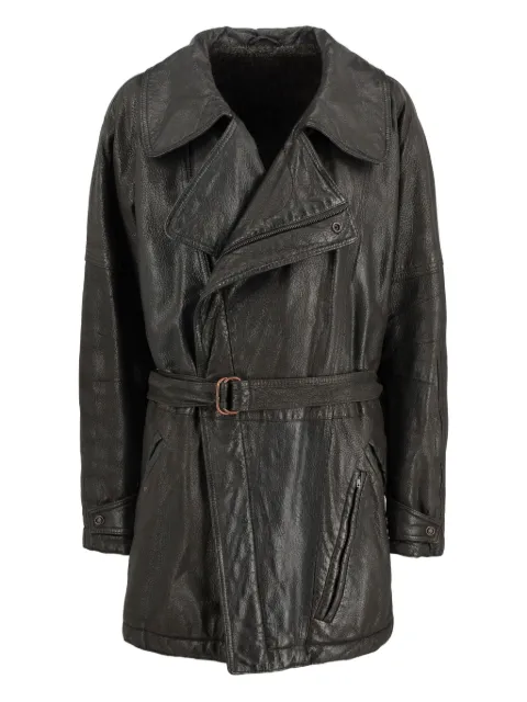 Gianfranco Ferré Pre-Owned leather jacket Black DM10043126
