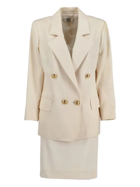 Valentino Garavani Pre-Owned double-breasted suit Neutrals W24121252