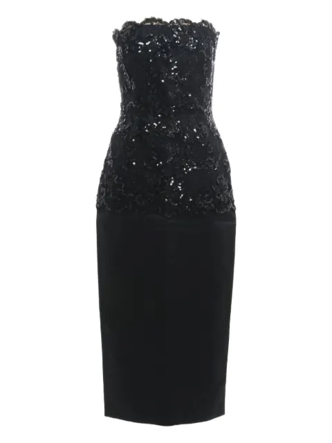 Genny Vintage 1980s Pre-Owned sequin-embellished dress Black DM1004331
