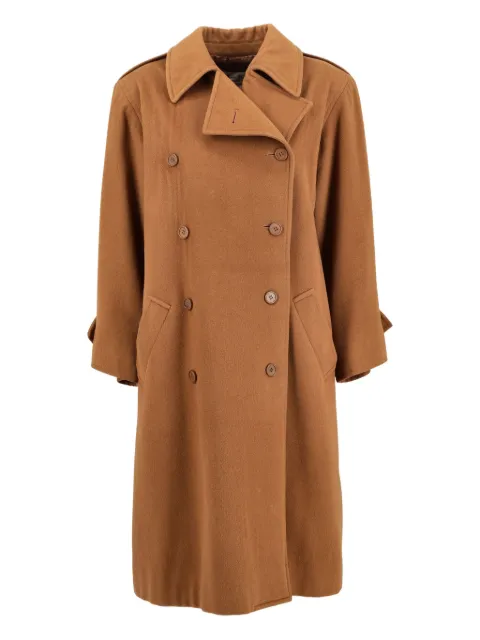 Saint Laurent Pre-Owned wool trench coat Brown WCV1511243