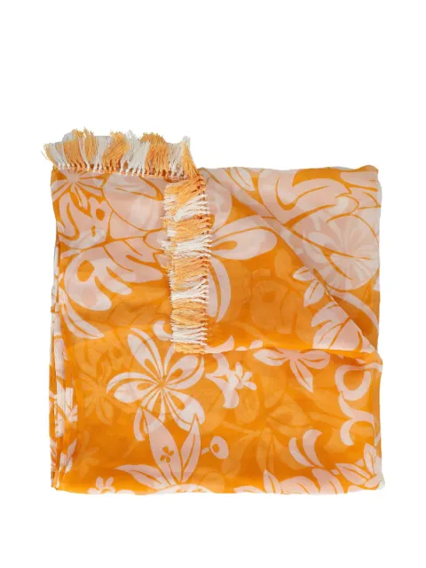 Gianfranco Ferré Pre-Owned floral-print silk scarf Orange WCV241010429