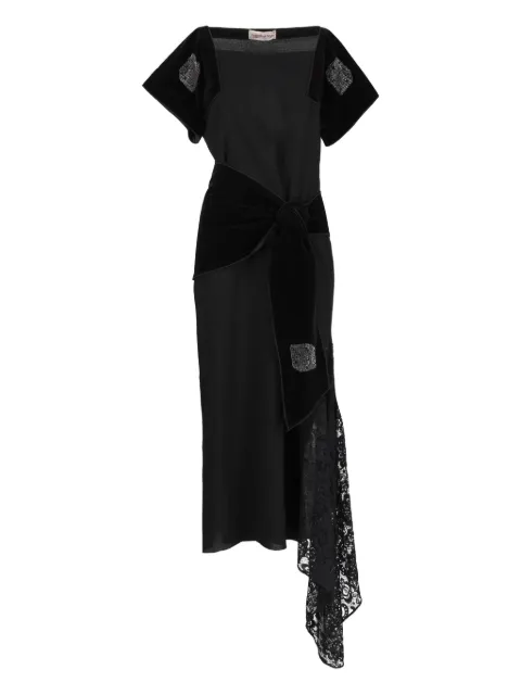 Rocco Barocco Vintage wool dress Black WCV241010129