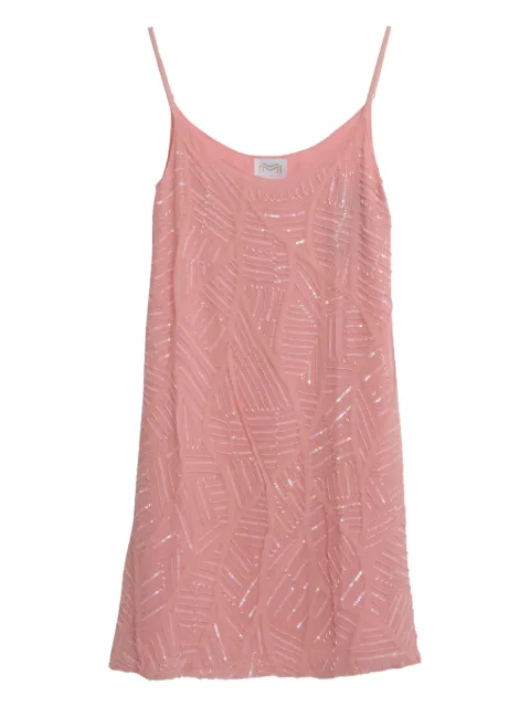 Maryan Mehlhorn pre-owned bead-embellished mini dress Pink WCV2211042218
