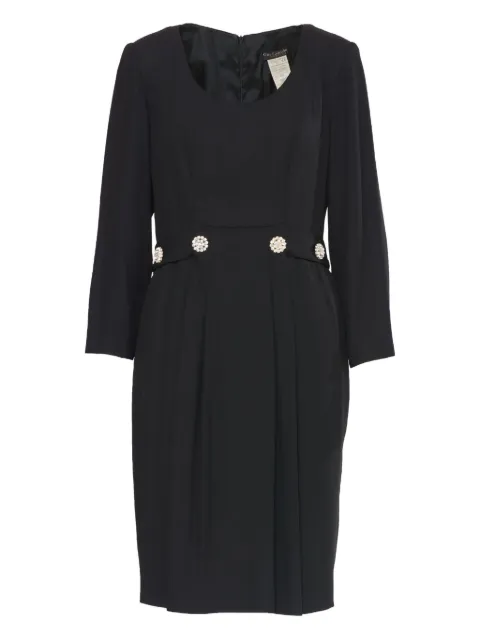Guy Laroche Pre-Owned belted midi dress Black BR0307