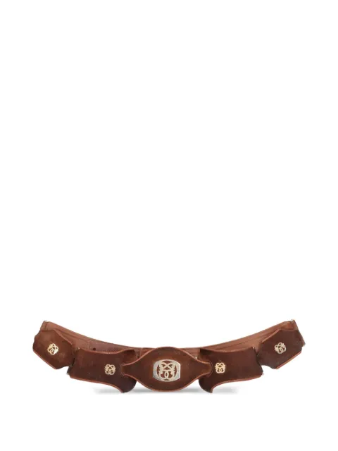 Pirovano Vintage Pre-Owned suede belt Brown W22041516