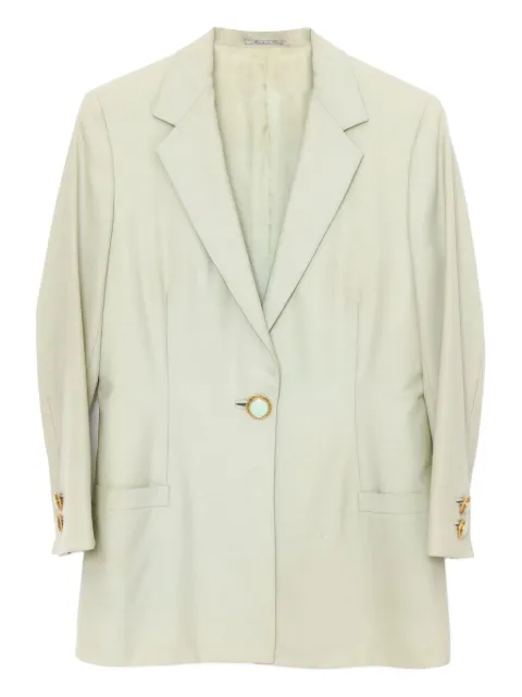Giorgio Armani Pre-Owned 1990s wool skirt suit Green CVM22123