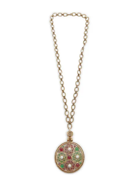 CHANEL Pre-Owned 1960s statement-pendant necklace Gold B0024