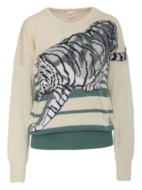 Krizia Pre-Owned embroidery jumper Neutrals CVM219035B