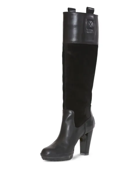 Tod's Vintage pre-owned 100mm leather boots Black WCV221104137