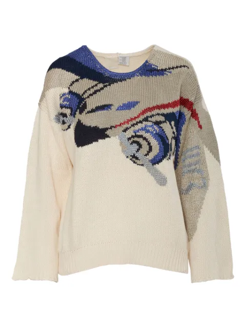 Krizia Pre-Owned patterned sweater Neutrals CVM2190115D