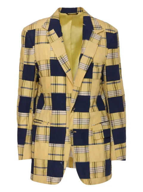Vintage single-breasted blazer Yellow MR23061214
