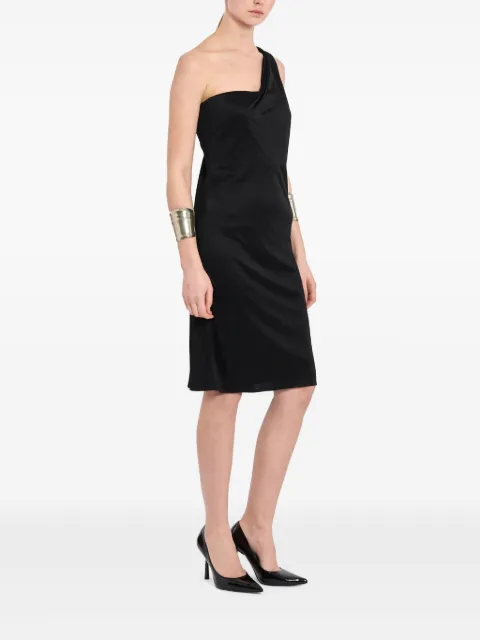 Versace Pre-Owned 1990s one-shoulder midi dress Black K03112121
