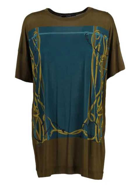 Gucci Pre-Owned graphic-print T-shirt Green WCV241010326