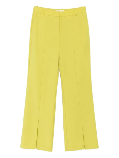 Marc O'Polo split-hem straight trousers Green 301021410039