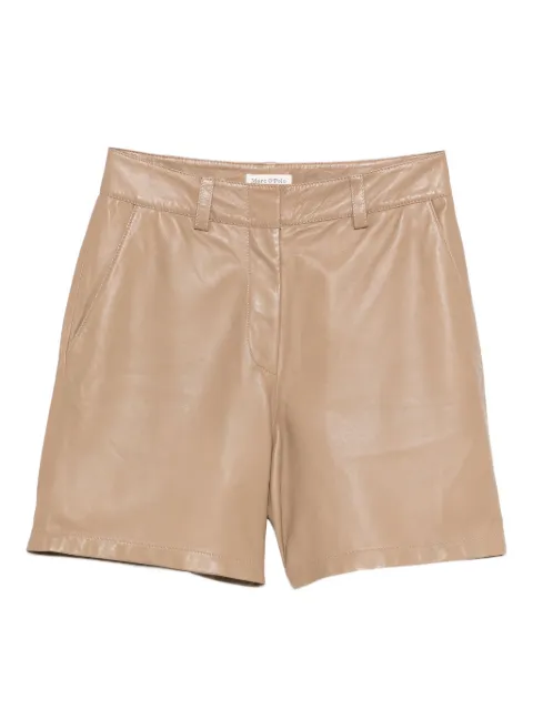 Marc O'Polo leather shorts Brown 302701414001750