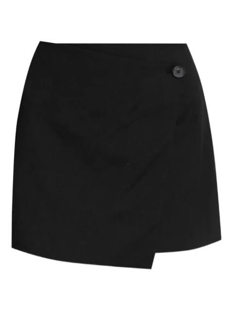 By Malene Birger Esma asymmetric buttoned miniskirt Black 103268