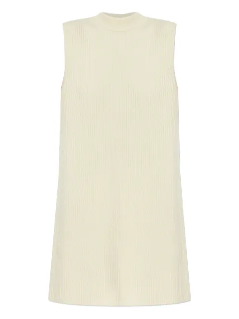 Jil Sander ribbed sleeveless sweater Neutrals J02FB0129J14737