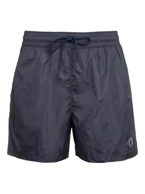 THE (Alphabet) elasticated-waist swim shorts Blue 01SHORTSNYLON