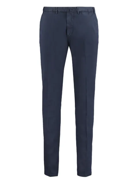 THE (Alphabet) cotton-blend chino trousers Blue 594TDSE1081