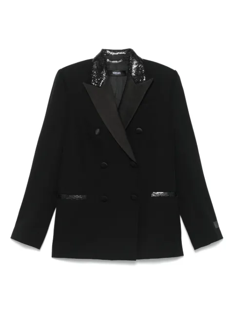 Versace sequin-embellished blazer Black 10201161A14592