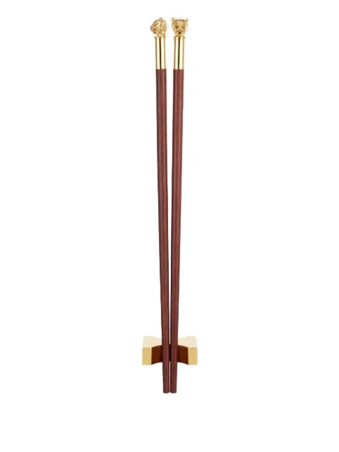 Shanghai Tang animal-head chopsticks Brown X6AHB398RB00
