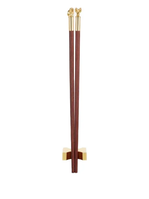 Shanghai Tang animal-head chopsticks Brown X6AHB403RB00