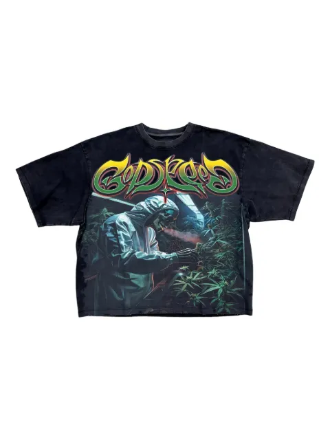GODSPEED Indoor Ice graphic-print T-shirt Black OE8E7EIQ