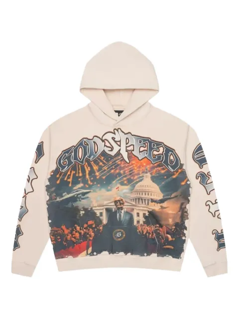 GODSPEED R.O.R graphic-print hoodie Neutrals P1ULCD7I
