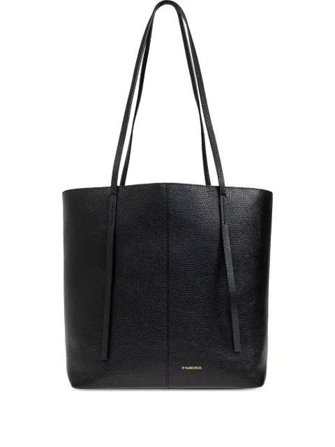 By Malene Birger Edel textured leather tote bag Black 103688