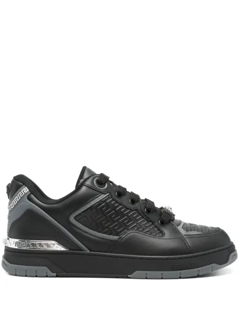 Versace Biggie Basket leather sneakers Black 10205931A14615