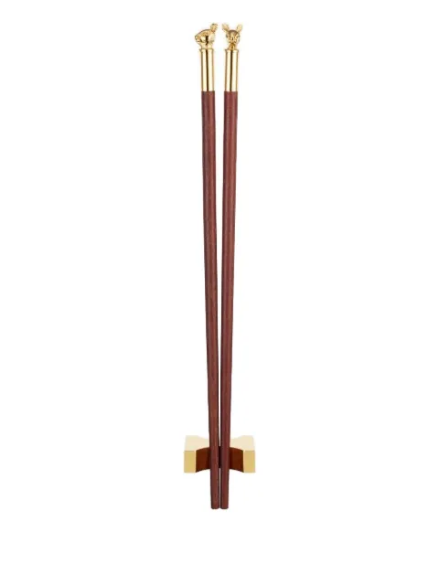 Shanghai Tang animal-head chopsticks Brown X6AHB399RB00