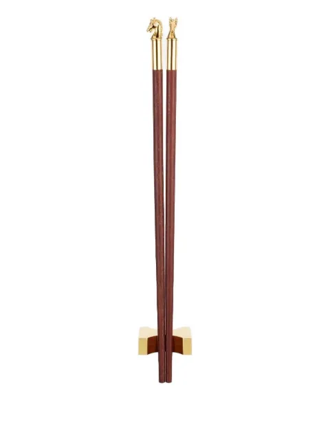 Shanghai Tang Tang Zodiac horsehead chopsticks Brown X6AHB402RB00
