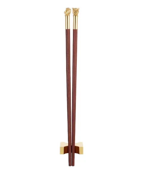 Shanghai Tang animal-head chopsticks Brown X6AHB404RB00