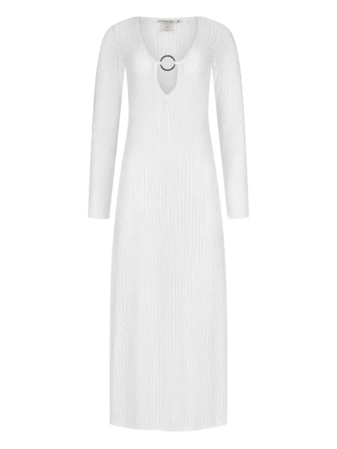 PARAMIDONNA Krista eyelet maxi dress White SS25DKW
