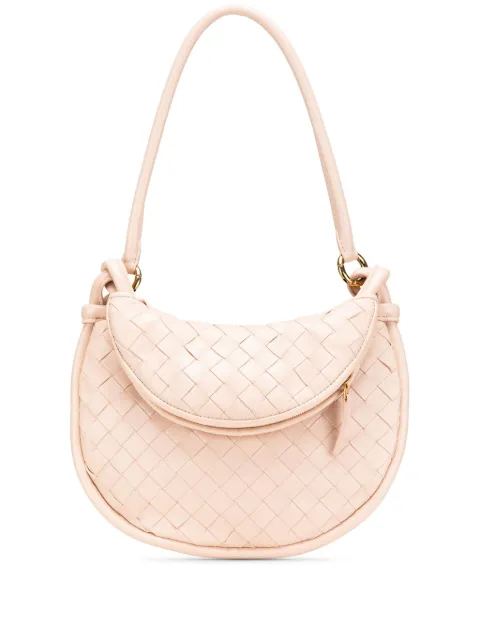 Bottega Veneta Pre-Owned 2012-2024 Small Nappa Intrecciato Gemelli hobo bag Pink 009E0GF7CMEC87ZH