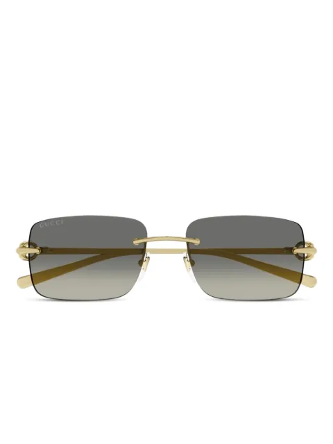 Gucci Eyewear rectangle-frame gradient sunglasses Gold GG1703S