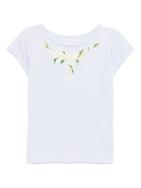 agnès b. graphic-print t-shirt Purple E057SFF7