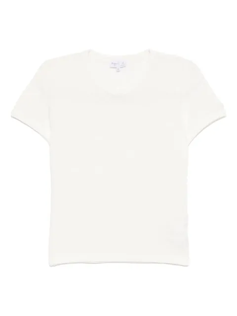 agnès b. embroidered t-shirt Neutrals 2704JHL2