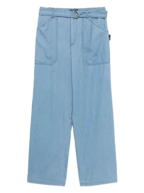 agnès b. logo-patch pants Blue Y459TV36