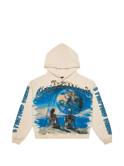 GODSPEED Artificial Love print hoodie Neutrals 71AO09RK