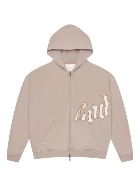 GODSPEED OG Logo V2 zip-up hoodie Neutrals N9G6VPU0