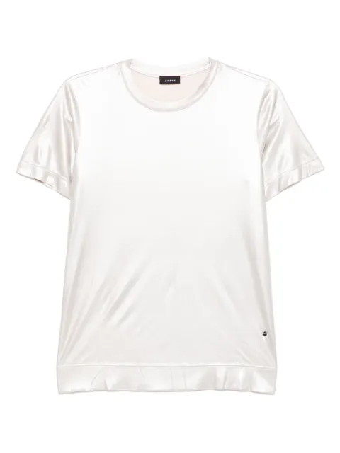 Akris short sleeves T-shirt Silver 136400