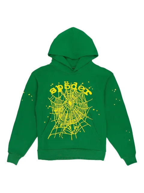 SP5DER Star OG Web V2 hoodie Green SP5DER74
