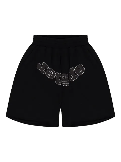 SP5DER OG Web V2 Rhinestone shorts Black SP5DER72