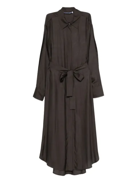 Frenken belted shirt dress Brown 254206848